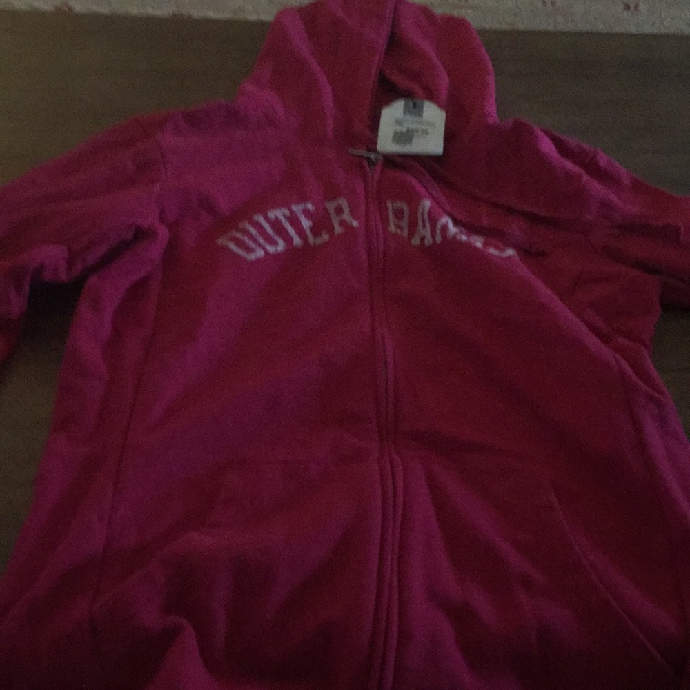 Hooded zip up sweatshirt